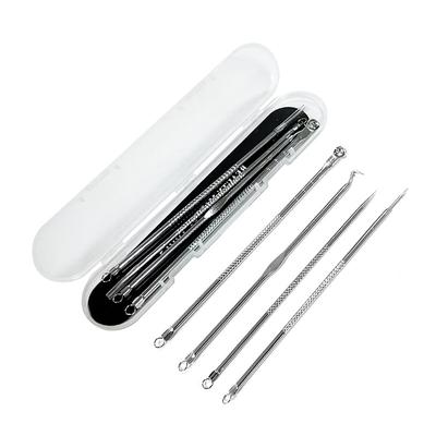Set di aghi per l'acne in acciaio inossidabile, per uso domestico, per l'acne, per i punti neri, per la bellezza, per il trucco, per l'acne, 3 set, 4 set
