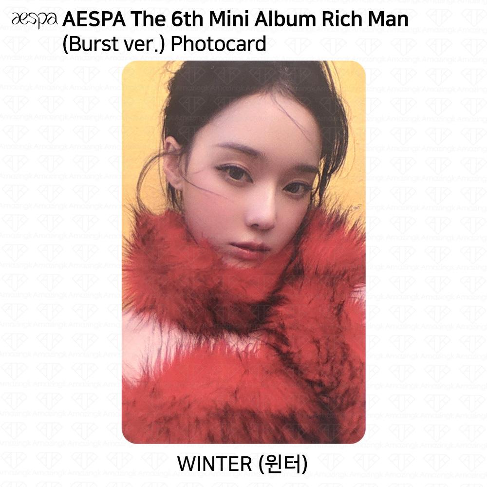aespa The 6th Mini Album Rich Man Energy Burst Ver. Official Photocard Postcard