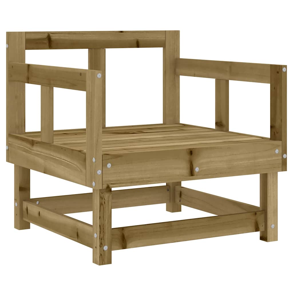 vidaXL Gartenstühle mit Kissen 2 Stk. Kiefernholz Imprägniert
