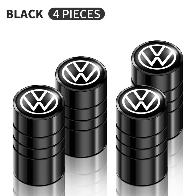 4 ks Víčka ventilků do auta Krytky ventilků pneumatik Kol Pneu Stonky ventilků Pro Volkswagen Golf Jetta Tiguan Touran TSI TDI R32 MK4 GTI