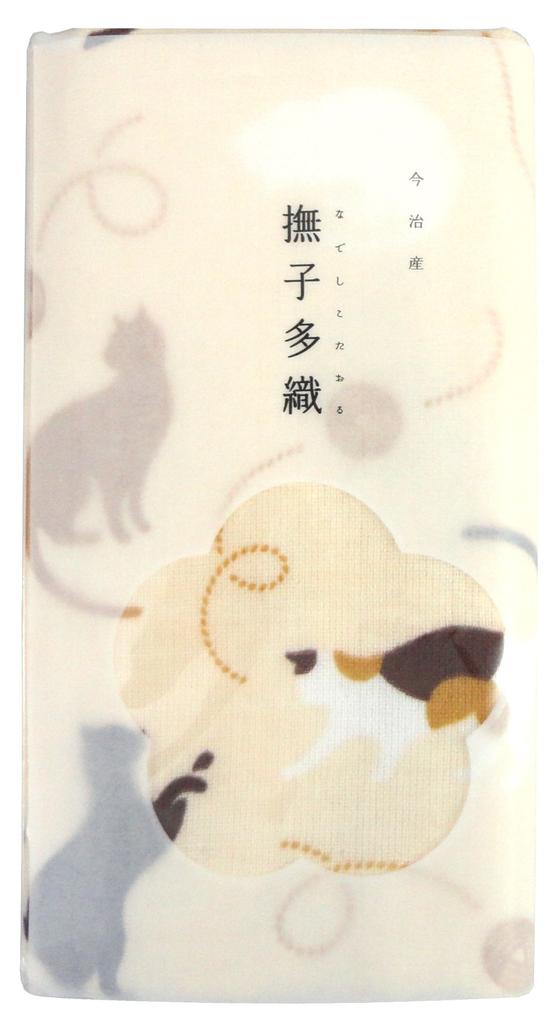 kenema Miyamoto-Towel Miyamoto Imabari Towel "Nadeshiko Taori" 34 x 90 cm Cat White 5338