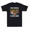 I Was Normal 3 Cats Ago Funny Cats Pets Garfield Dog Lover Vintage Men's T Shirt