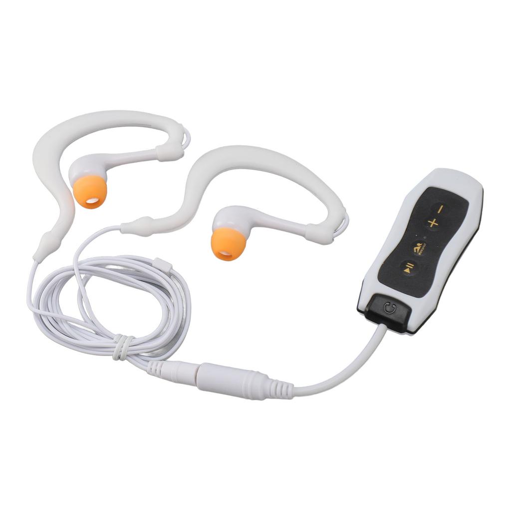 MP3 Player IPX8 Waterproof Rechargeable USB2.0 Music Player with Waterproof Earphone for Swimming Diving Running