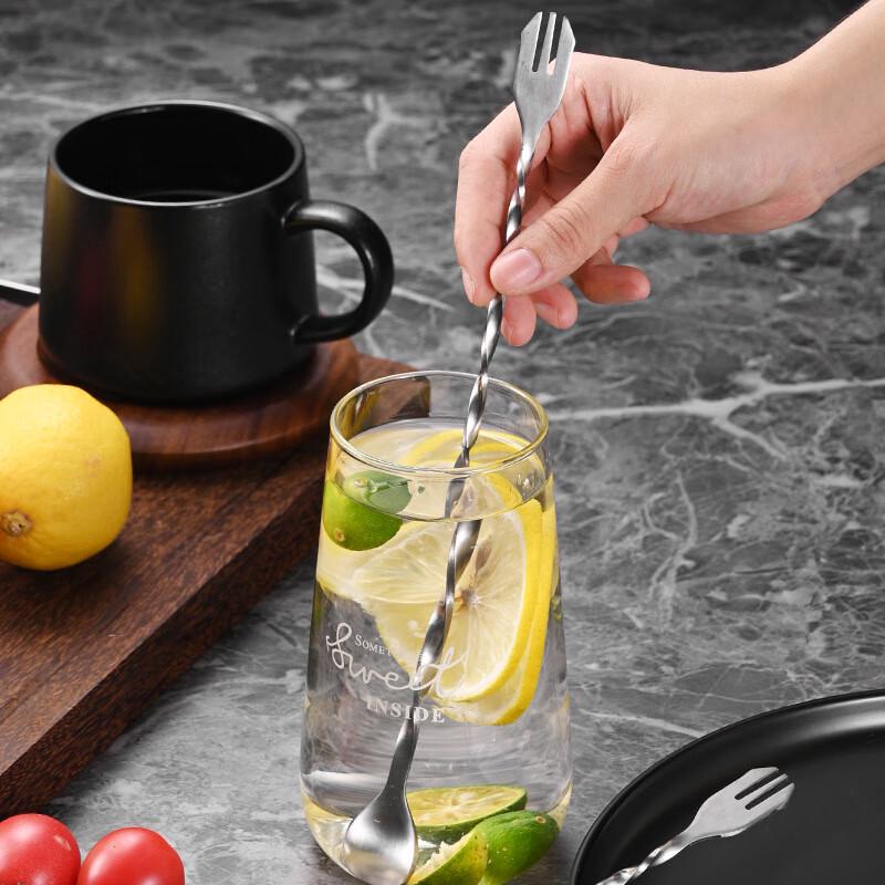 410 Stainless Steel Long Handle Dual-Head Bar Spoon