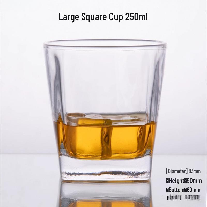 Square KTV Bar Glasses: Baijiu, Wine, & Water Glasses