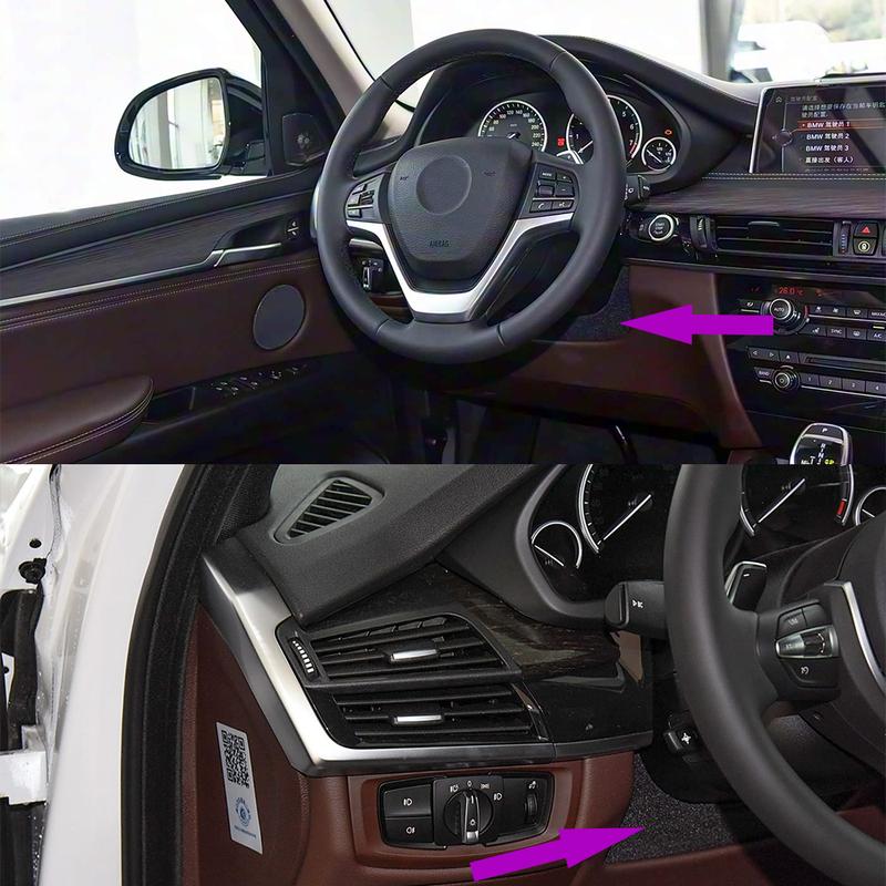 LHD F15 F16 Car Front Dashboard Steering Wheel Lower Cover Sponge Backplate Replacement For BMW X5 X6 2013- 51459298954