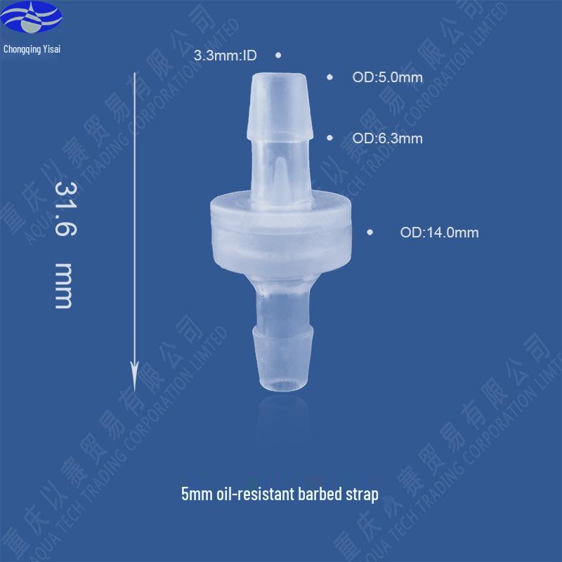 Ozone & Oil Resistant Plastic Check Valve / Stop Valve / Non-Return Valve