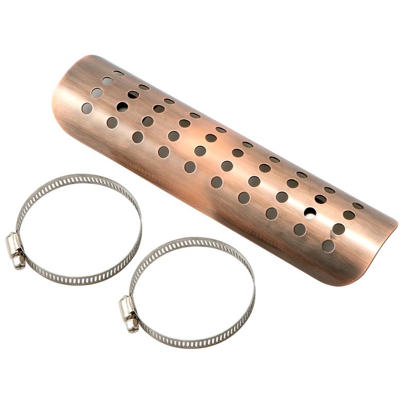 Universal for Harley Custom Chopper Cruiser Road King Softail Motorsykkel Eksosrør Modifikasjon Varmeskjold Anti-skallingsdeksel