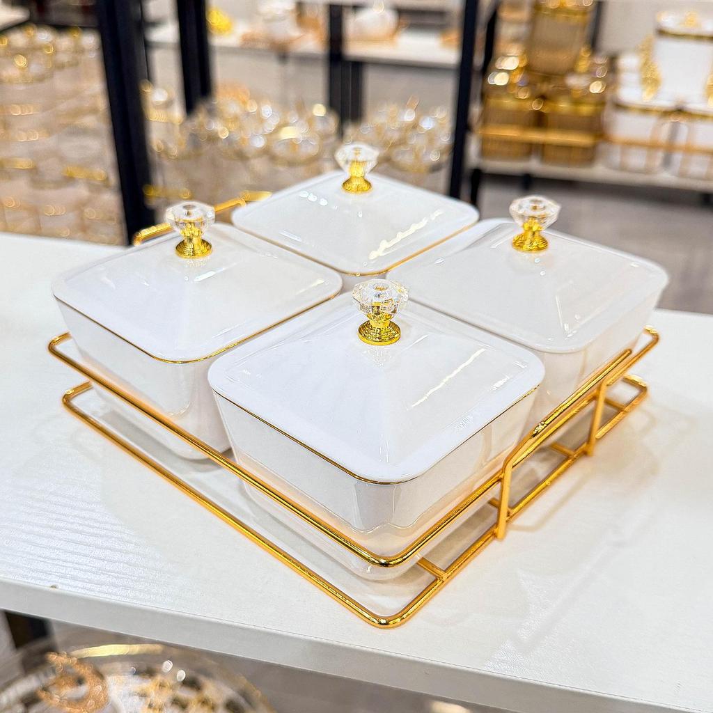 Creative Fruit and Snack Storage Platter with Nut Compartments for Home, Bar, and Living Room