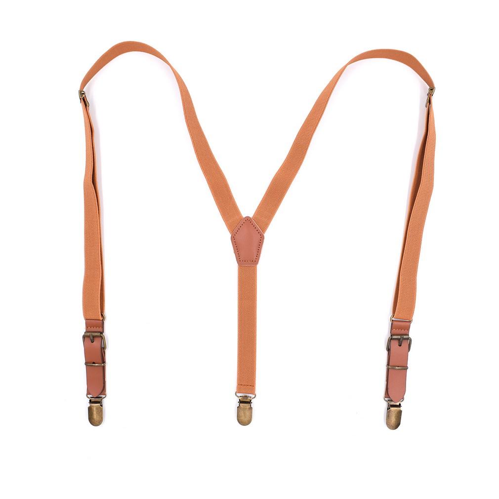 Unisex Y Back Suspenders 3 Clips Adjustable Elastic Braces for Adult Kids