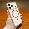 UltraThin Transparent Phone Case For iPhone 17 13 12 11 16 Pro Max 14 15 Plus 17 Air For Magsafe  Magnetic Charger Protect Cover