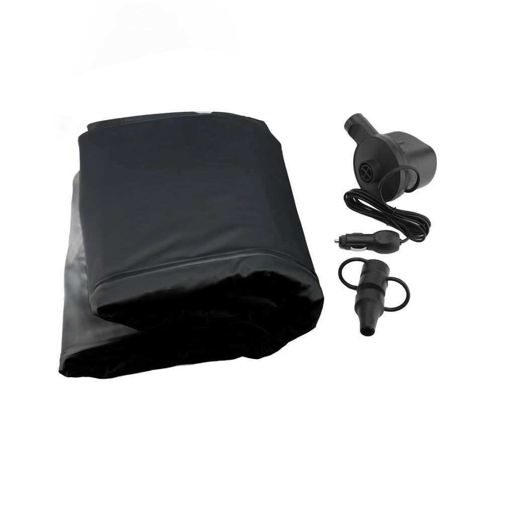 Car Air Mattress Foldable Thickened Flocking PVC Blow Up Bed with Electric Pump for SUV Back Seat Tr