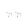 999 Sterling Silver Bow Stud and Clip-on Earrings for Women, Sweet and Elegant Ear Care Accessory.