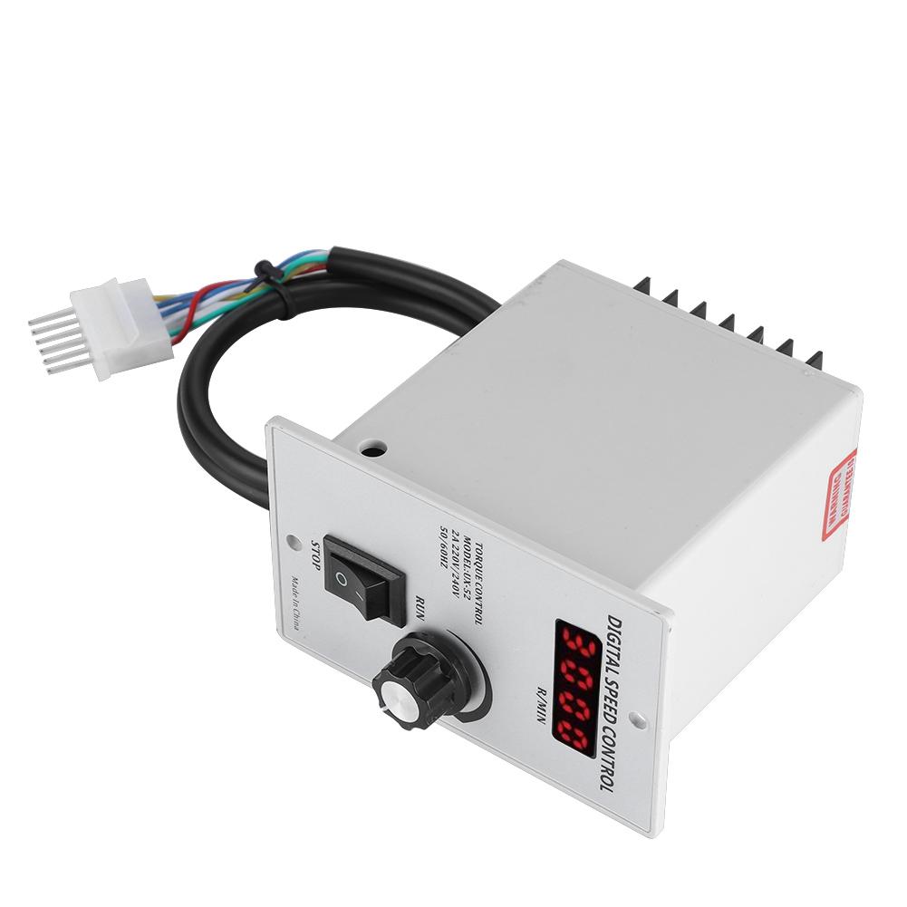 AC 220V 50Hz 15 400W Digital Adjustable Stepless Motor Speed Controller 0 1450rpm (400W)