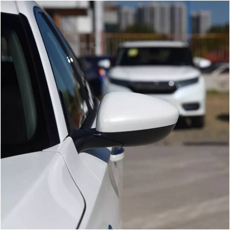 

76251-TVA-A31 Front Left Side Door Wing Rearview Mirror Cover Trim Cap Decor Fit for Honda Accord 2018- Unpainted White ABS