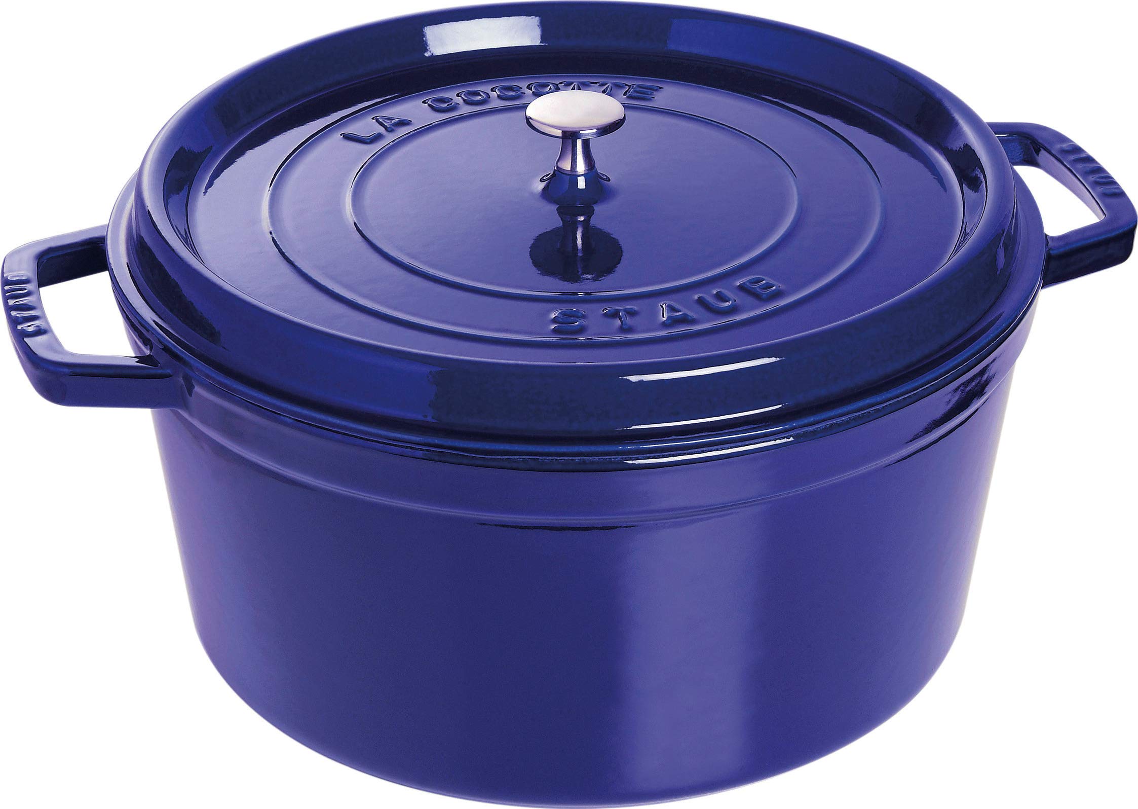 

Staub staub Cocotte Round Granblue Large Hand Cast Enamel Pot IH Compatible Japanese La Cocotte Round Pico 30cm [Authorized Product] 40510-286