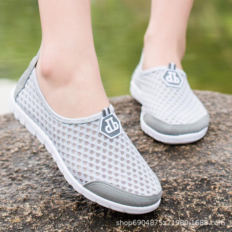 Staré Beijing Látkové Boty Síťové Boty Pracovní Protiskluzové Běžné Síťované Sandály Měkké dno Prodyšné Letní Líné boty