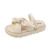Fashion Women Sandalias Summer Fairy Style 2024 New Fashion Student Platform Roman Lady Sands Flat Shoes Cute Slippers