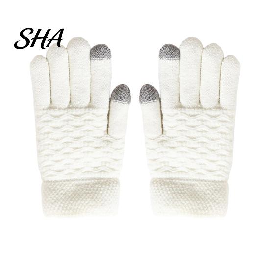 Versatile Outdoor Sports Gloves 1 Pair Winter Warm Fleece Lined for Women Men, Cold Soft Acrylic Accessories Weather Thermal Gloves, Thickened