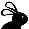 2 Pieces Rabbit Carrot Silhouette Lawn Stakes Festival Decor Artwork Party Supplies Decoration