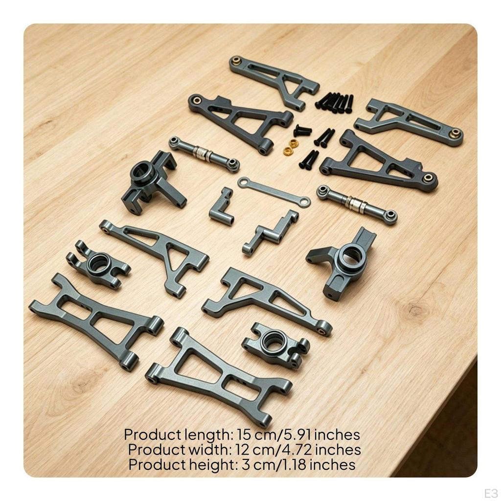 1/16 Scale Car Upgrade Parts Upgraded RC Shock Absorbing Metal Component Set