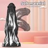 Big Pagoda Mixed Color Soft Simulation Penis Female Anal Plug Double Layer Liquid Silicone Adult Products
