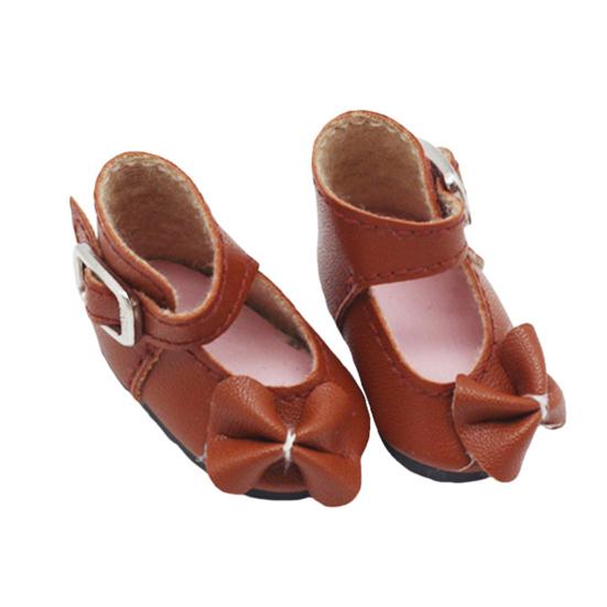 1 Paar wunderschöne Babypuppenschuhe, Mini-elegante, flache Mädchen-Puppenschuhe