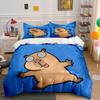 Cartoon Capybara with Spirals. Bedding Sets Duvet Cover Sets Duvet Covers Pillowcases(1 * Duvet Cover 2 * Pillowcases Without Duvet Insert)