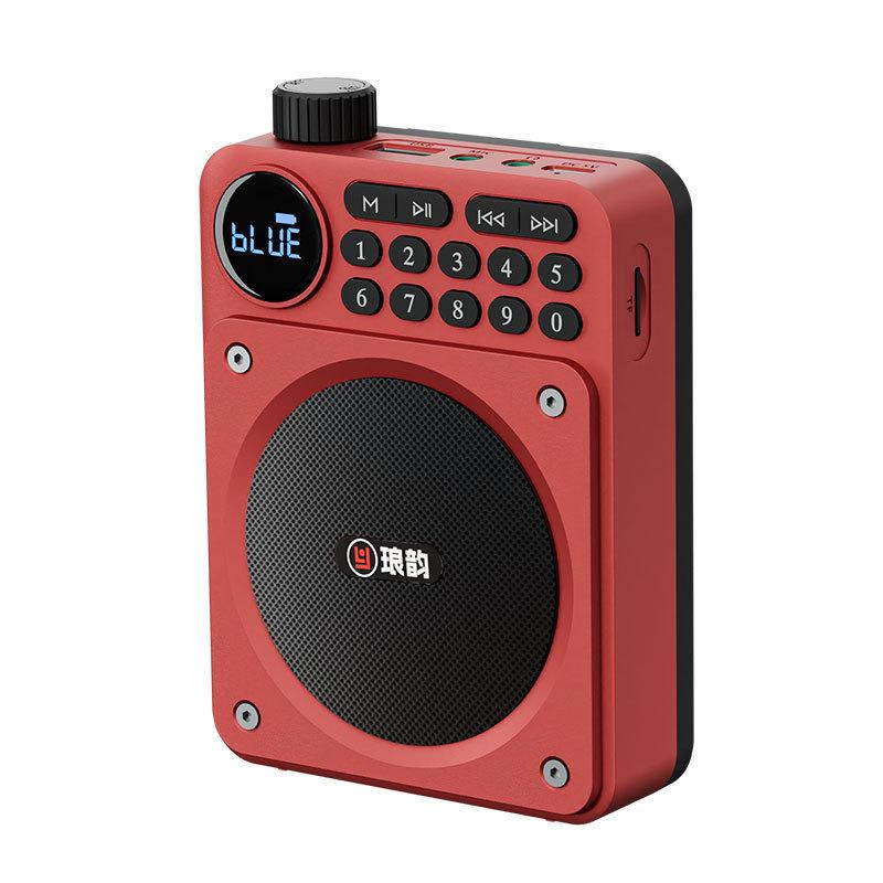 Mini Digital FM Radio HD Display 76-108mhz Radios Wireless Bluetooth 5.3 Speaker Portable Voice Amplifier with TF Card USB Slot