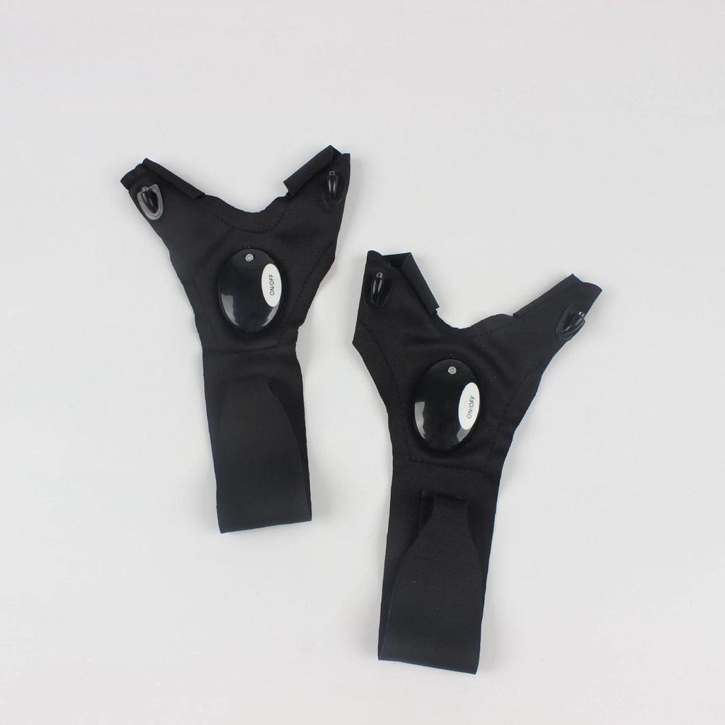 LED Light Fishing Gloves - Breathable Outdoor Night Glowing Finger Flashlights