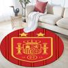 Spain pattern round rug,Carpet Rug for Living Room Bedroom Playroom ,Non-slip Floor Mat,Holiday Gifts and Birthday Gifts.