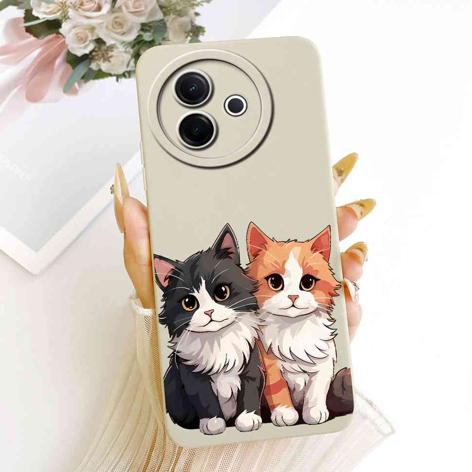 For Vivo Y39 5G V2443 V2436 Case Cat Rabbit Pattern Silicon Soft Cover For Vivo Y39 Y 39 Y300i Y 300i Phone Shell Casing