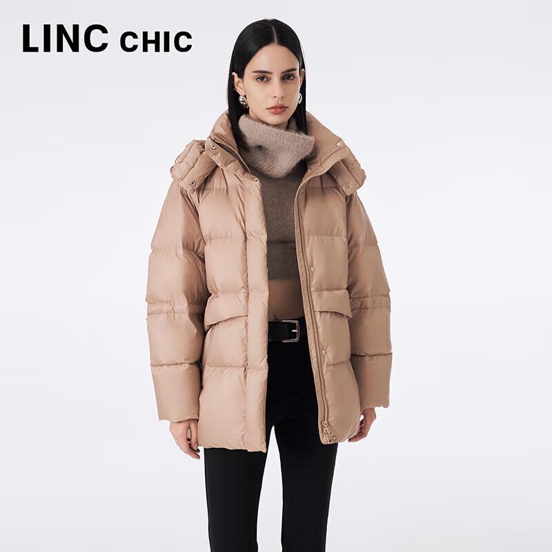 Jinyujie Women's Winter Mid-length Maillard Puffer Down Jacket