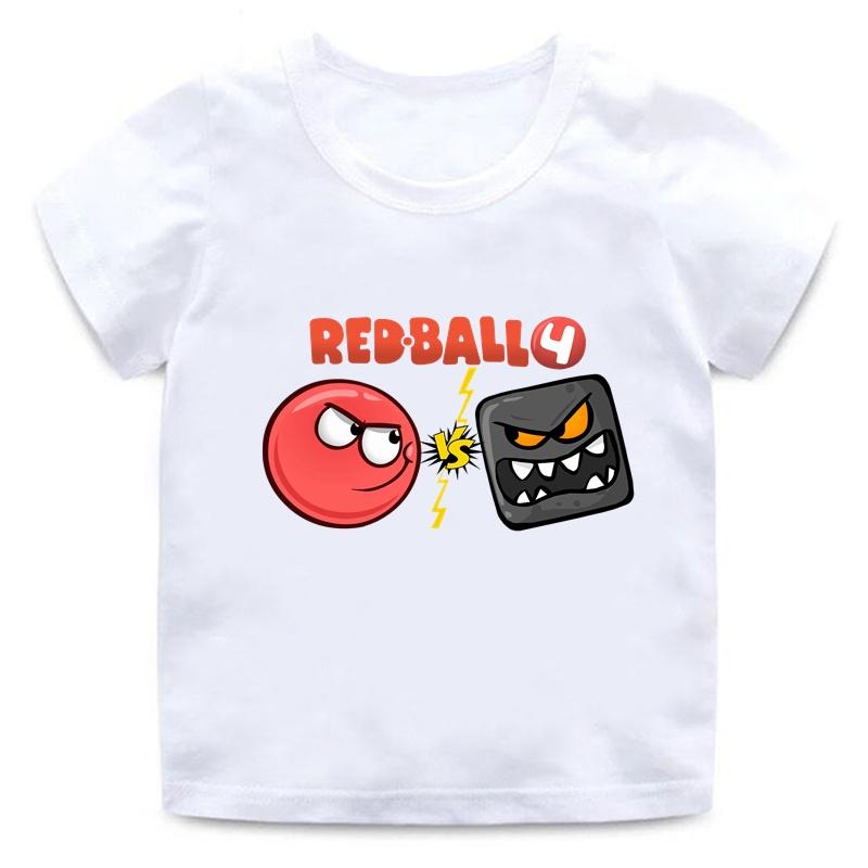 Red Ball 4 Print Cartoon Funny Game Casual Summer New Men Women Tee Adults Children Boy Gril Top Kids Parent Child Cotton Tshirt