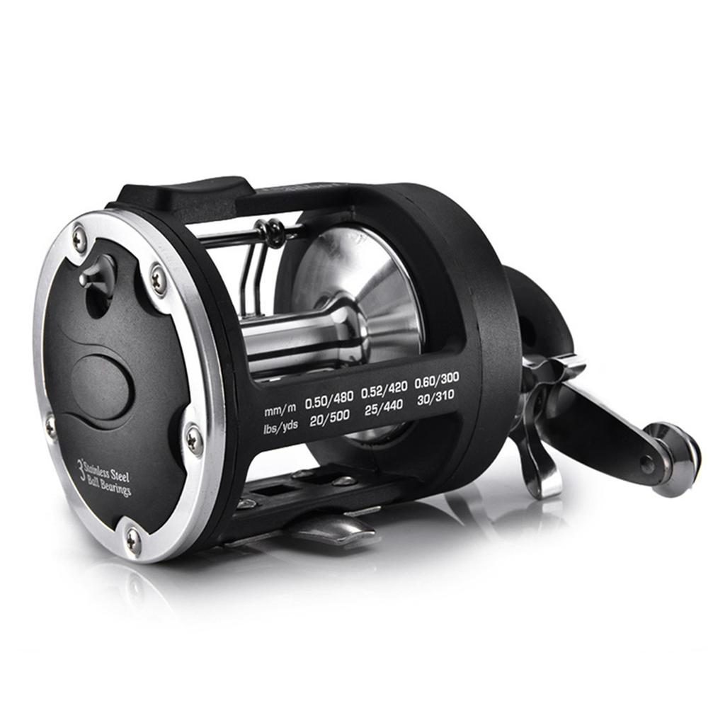 Boat Sea Fishing Reel Trolling Fishing Reel Right Hand Drum Fishing Wheel