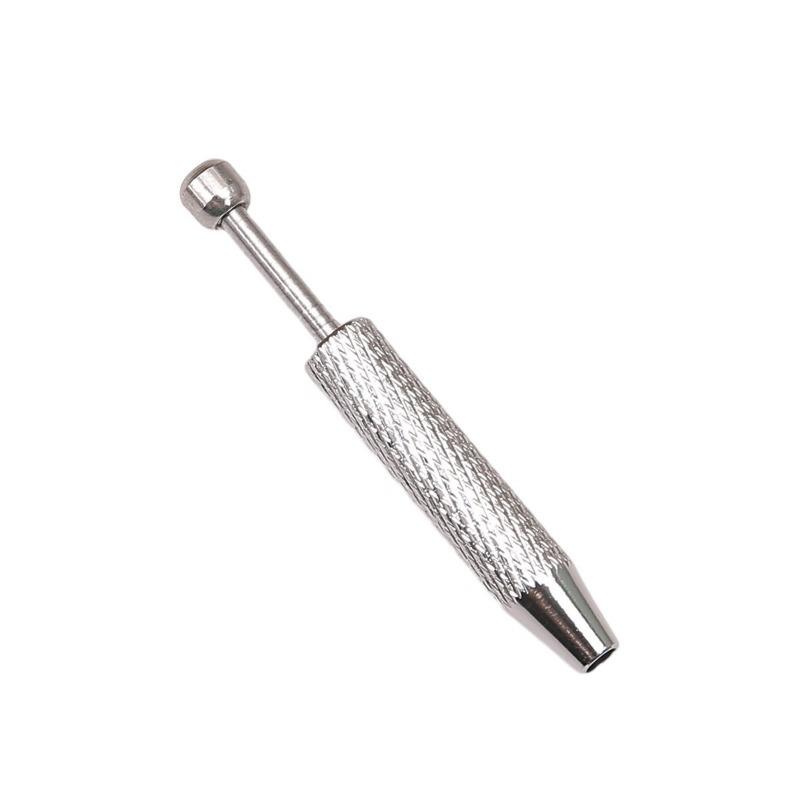 2pcs Professional Jewelry Claw Holders Set, Toothless Stainless Steel Precision Gemstone & Diamond Picking Tools, Non-Slip Screwball Handle Design