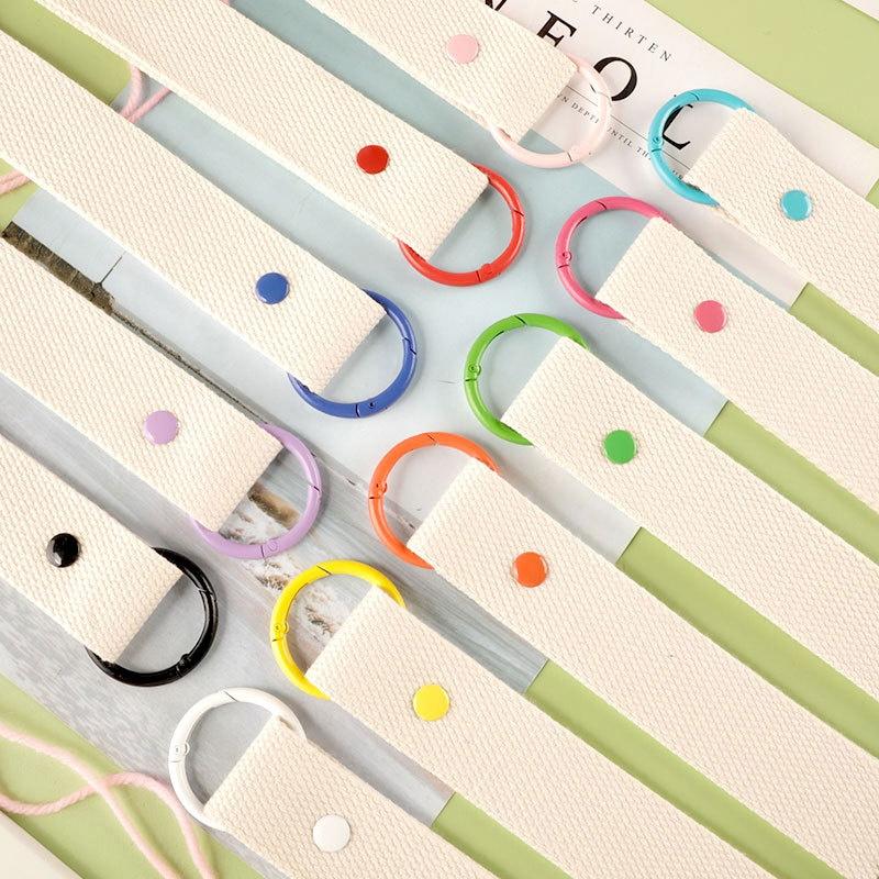 Webbing Strap Colorful Ribbon Rope Keychain Simple Durable Keychain Lanyard Versatile Ins Diy Canva Strap Unisex