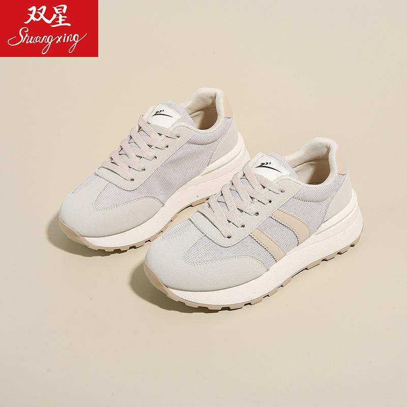 China Double Star mesh breathable sneakers summer and autumn new Forrest Gump shoes platform dad shoes