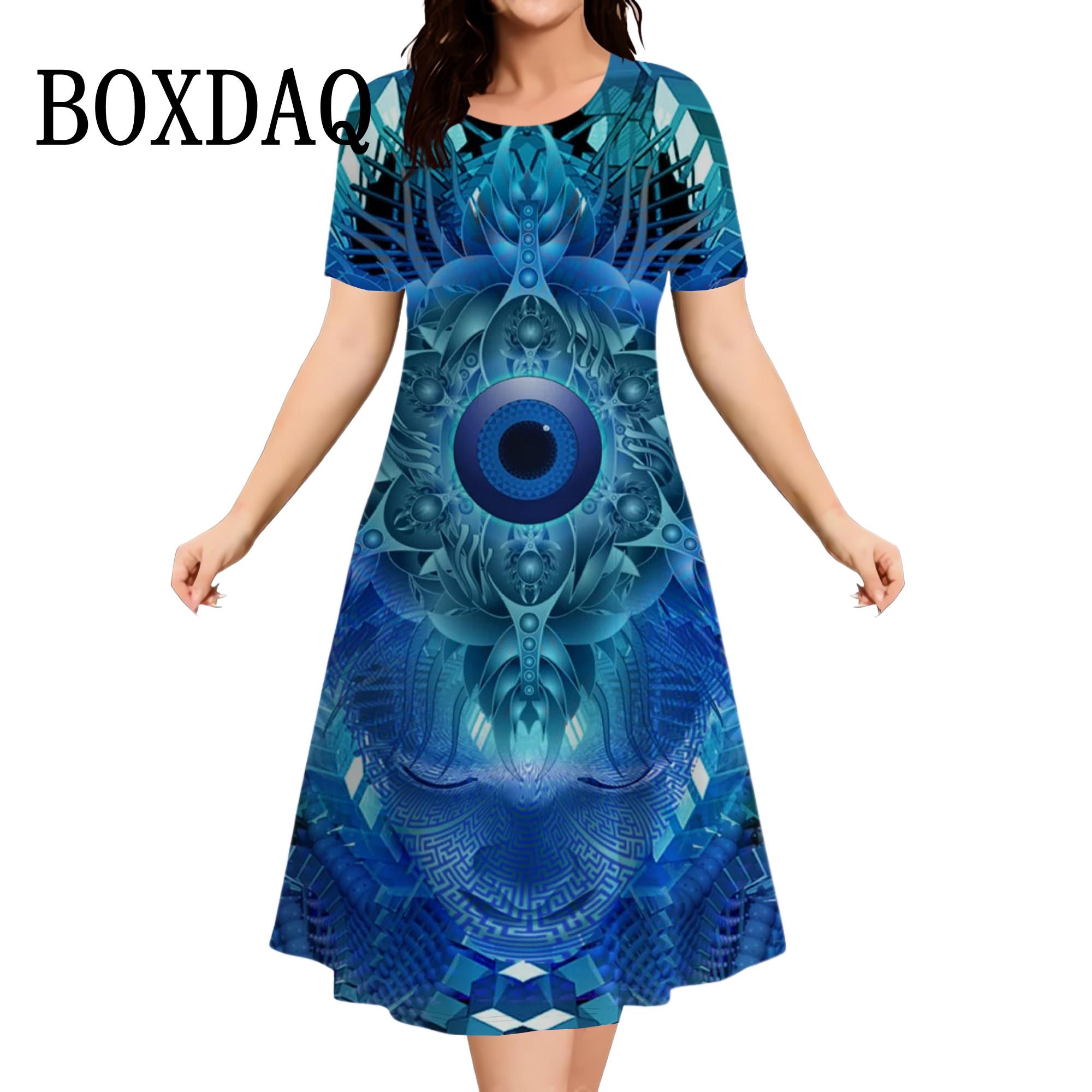 

Модные абстрактные 3D-принты женские платья летние повседневные пуловеры платья больших размеров свободный сарафан 8XL