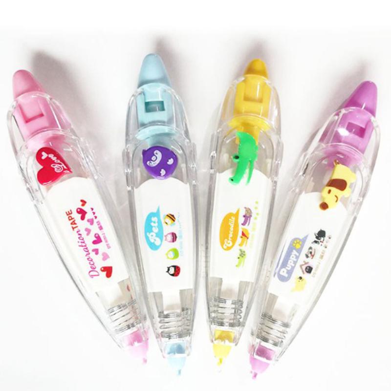 Tapes Cute Cartoon Diary Letter Decorative Stickers for School Stationery Owl Correction Tape Sticker