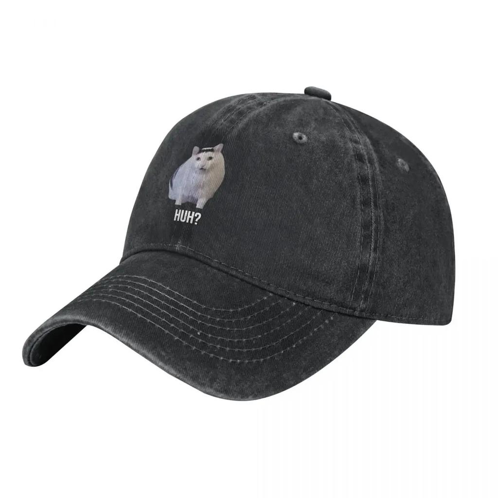 Funny Cat Huh demin Trucker Hat Lightweight Hats Woman Baseball Cap For Men