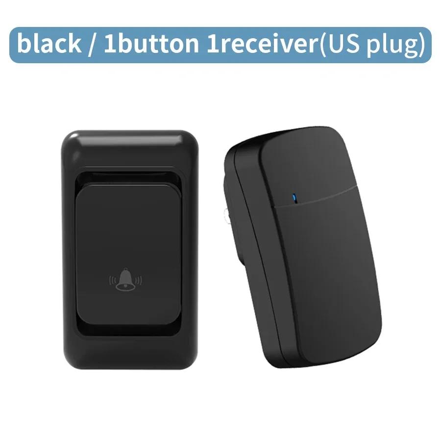 

Уличный беспроводной дверной звонок с вилкой США/ЕС, 38 мелодий, водонепроницаемый, радиус действия 150 м, комплект для домашнего звонка, приветственный звонок для дома
