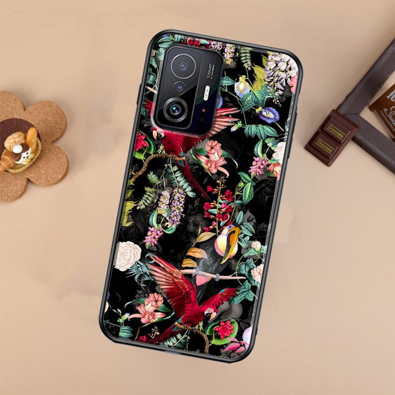 Garden Birds For POCO X5 X4 X3 F5 Pro M4 M5s F3 F4 GT C40 Phone Case For Xiaomi 12T 11T 13 Pro 12 Lite