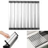 East Leaf Stainless Steel Over-the-Sink Dish Drainer, Foldable, Expands Kitchen Work Space, and More (D35xW32.5cm)