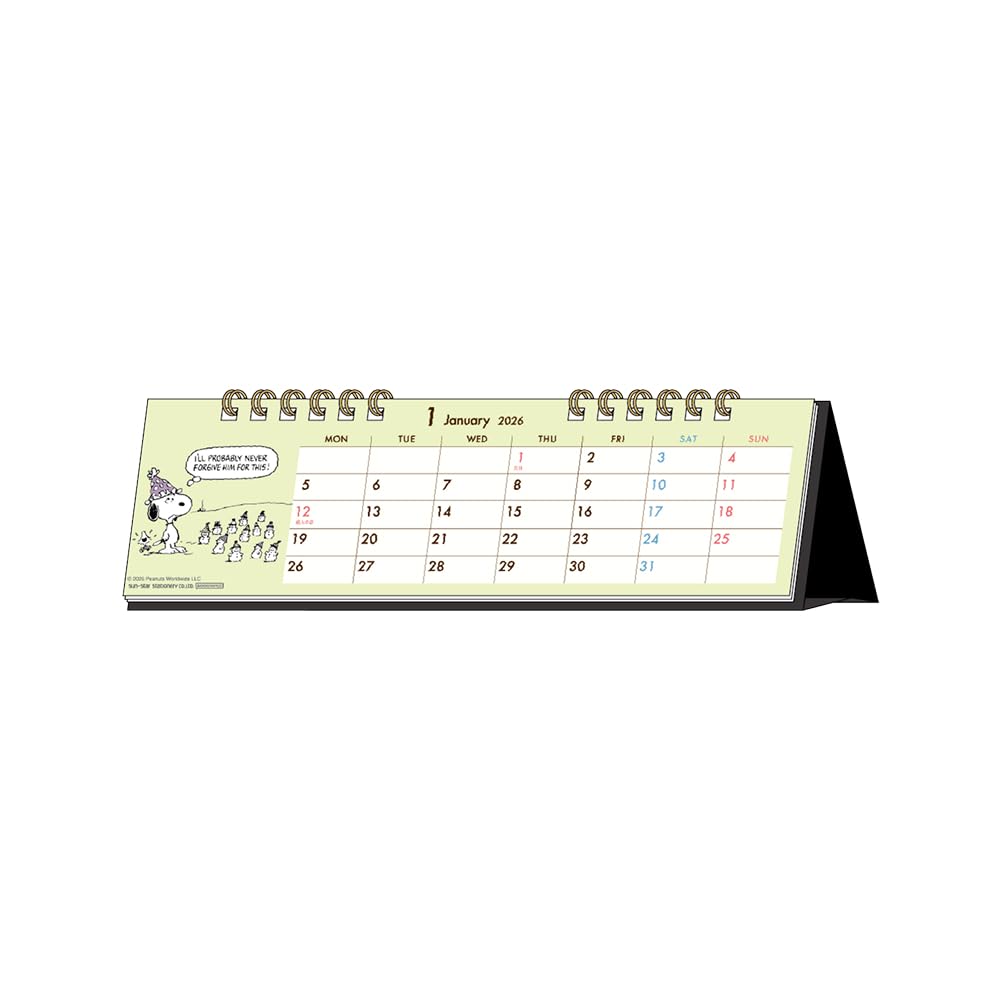 

Sunstar Stationery Snoopy 2026 Desk Calendar PEANUTS Snoopy S8521832