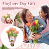 Mother's Day Flower Card Making Kit, DIY Floral Postcard Art Supplies for Kids, Craft Gift for Nana Grandmom Aunt Wife & Mom