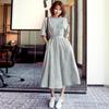 2023 Summer High-Waisted Mid-Sleeve Cinched Dress