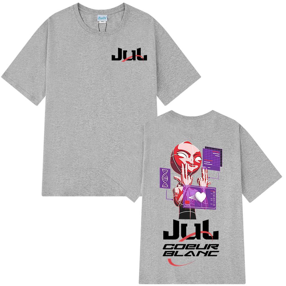 Rapper Jul Merch Tričko Unisex Dámské Oblečení Módní Hip Hop Tričko Letní Ležérní Bavlněné Krátký Rukáv Oversized Kulatý Výstřih Trička
