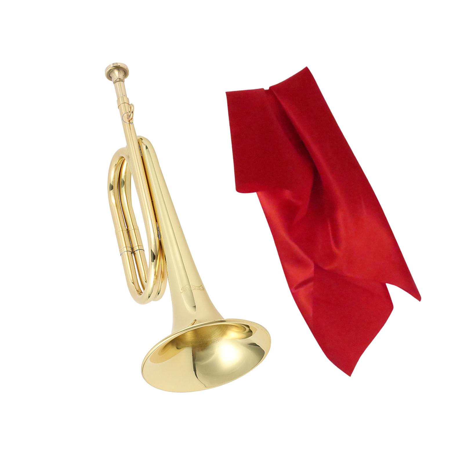 Bugle Solid Copper and Brass Bugle for Cavalry Beginner Children