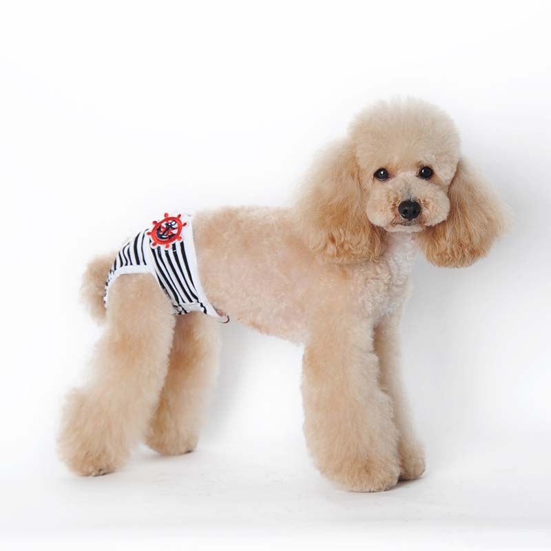 Cute Captain Pet Dog Physiological Pants Panty Sanitary Shorts For Female Male Dog Cat Diapers Underwear Dog Toilet Products